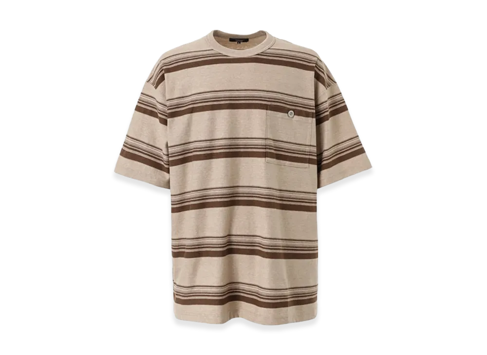 COMME des GARCONS HOMME Cotton Ramdom Border T-Shirts "Beige"