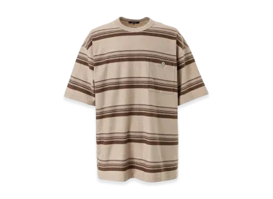 COMME des GARCONS HOMME Cotton Ramdom Border T-Shirts "Beige"