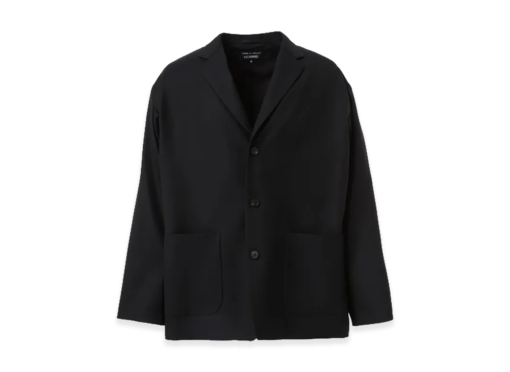 COMME des GARCONS HOMME Wool Gabardine Tailored Jacket "Navy"