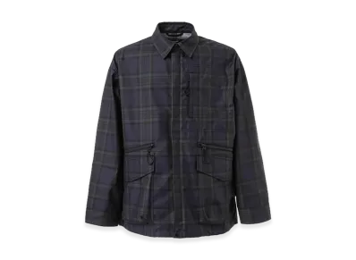 COMME des GARCONS HOMME Cotton Ester Zip-Up Check 3 Layers Blouson "Blue"