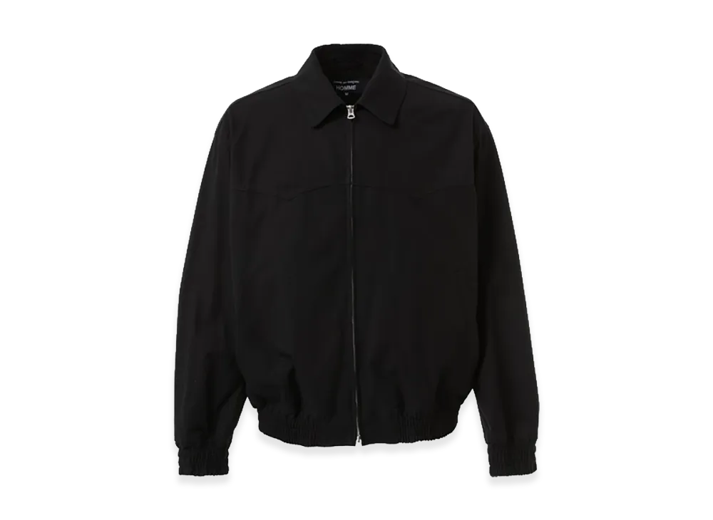 COMME des GARCONS HOMME Cotton Yarn-Dyed Blouson "Black"