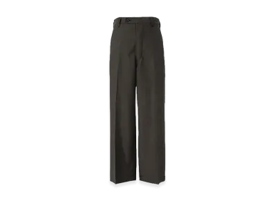 COMME des GARCONS HOMME Wool Poplin Center Crease Pants "Charcoal Gray"