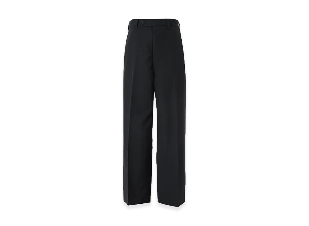 COMME des GARCONS HOMME Wool Poplin Center Crease Pants "Navy"