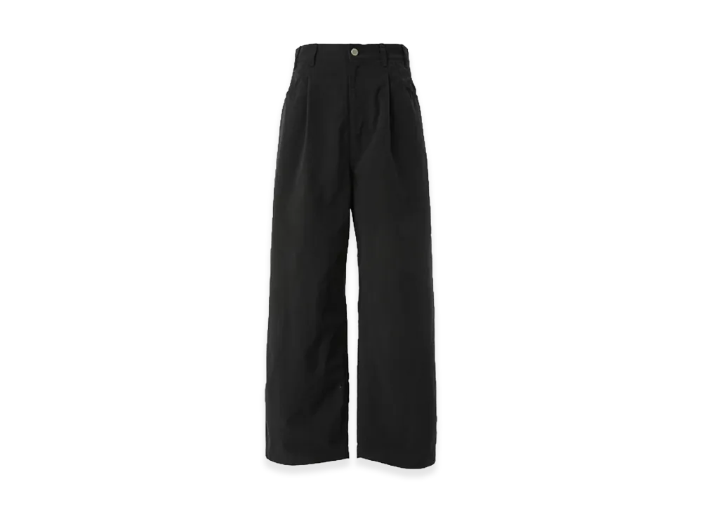 COMME des GARCONS HOMME Nylon Oxford Garment-Dyed Pants "Black"