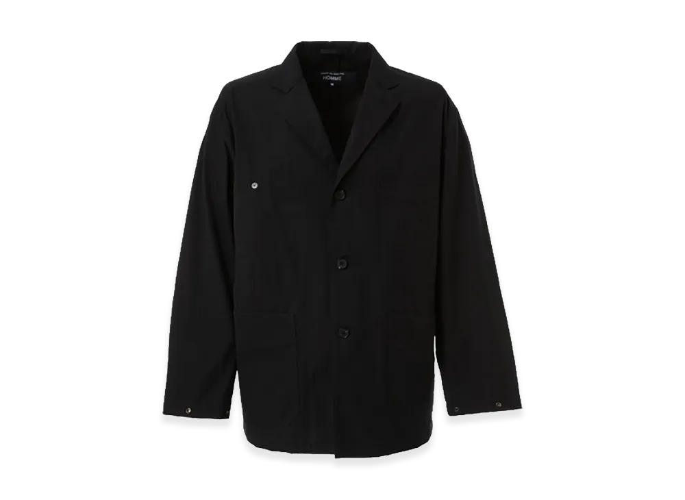 COMME des GARCONS HOMME Yarn-Dyed Cotton Serge Jacket "Black"