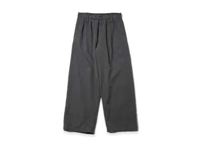 A.PRESSE Vintage Silk Cotton WW2 British Army Trousers "Gray"