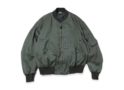 A.PRESSE Vintage Silk Light B-15C Flight Jacket "Sage"