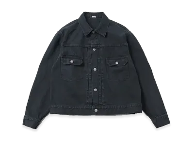 A.PRESSE 2nd Type Black Denim Jacket "Black"