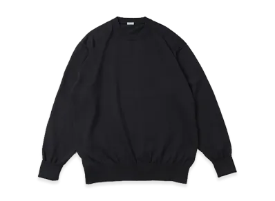 A.PRESSE Cotton Knit L/S T-Shirt "Black"