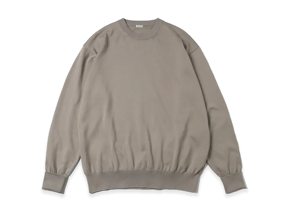 A.PRESSE Cotton Knit L/S T-Shirt "Greige"