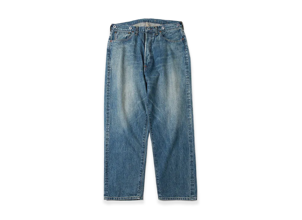 A.PRESSE No.22 Washed Wide Denim Pants "Indigo"
