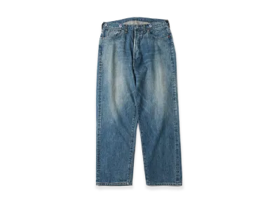 A.PRESSE No.22 Washed Wide Denim Pants "Indigo"