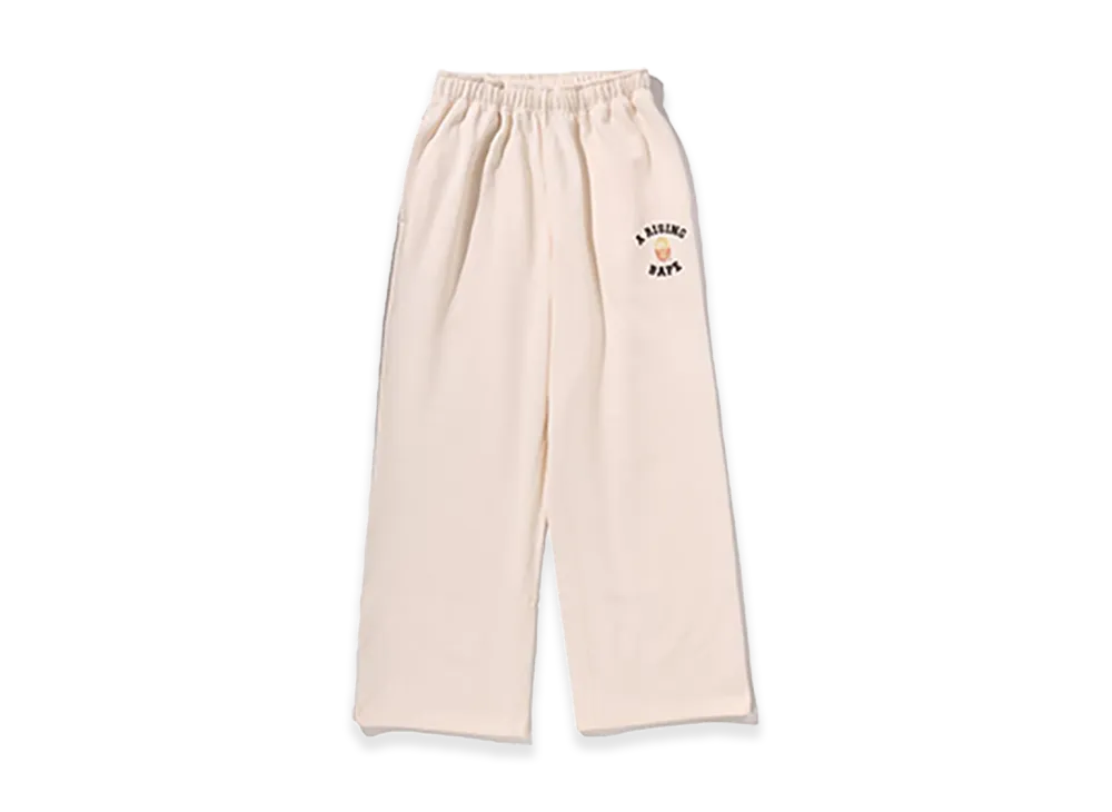 A BATHING APE A RISING BAPE Relaxed Fit Sweat Pants "Ivory"