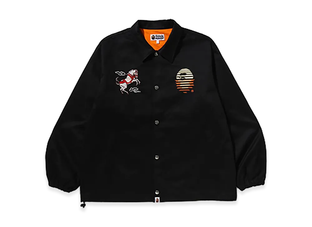A BATHING APE A RISING BAPE Souvenir Jacket "Black"