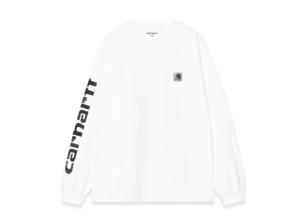 Carhartt WIP L/S Archive Script T-Shirt "White"