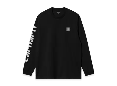 Carhartt WIP L/S Archive Script T-Shirt "Black"