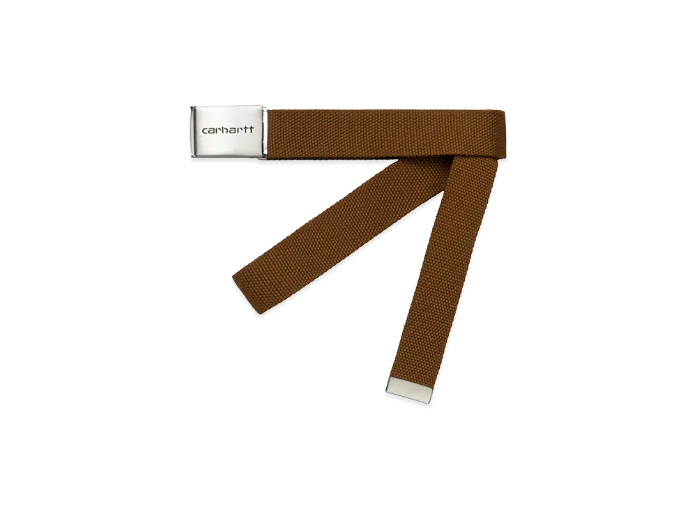 Carhartt WIP Clip Belt Chrome "Hamilton Brown"