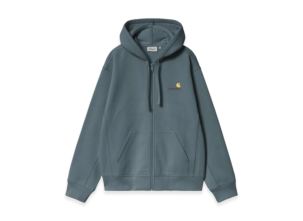 Carhartt WIP Hooded American Script Jacket "Office Blue"
