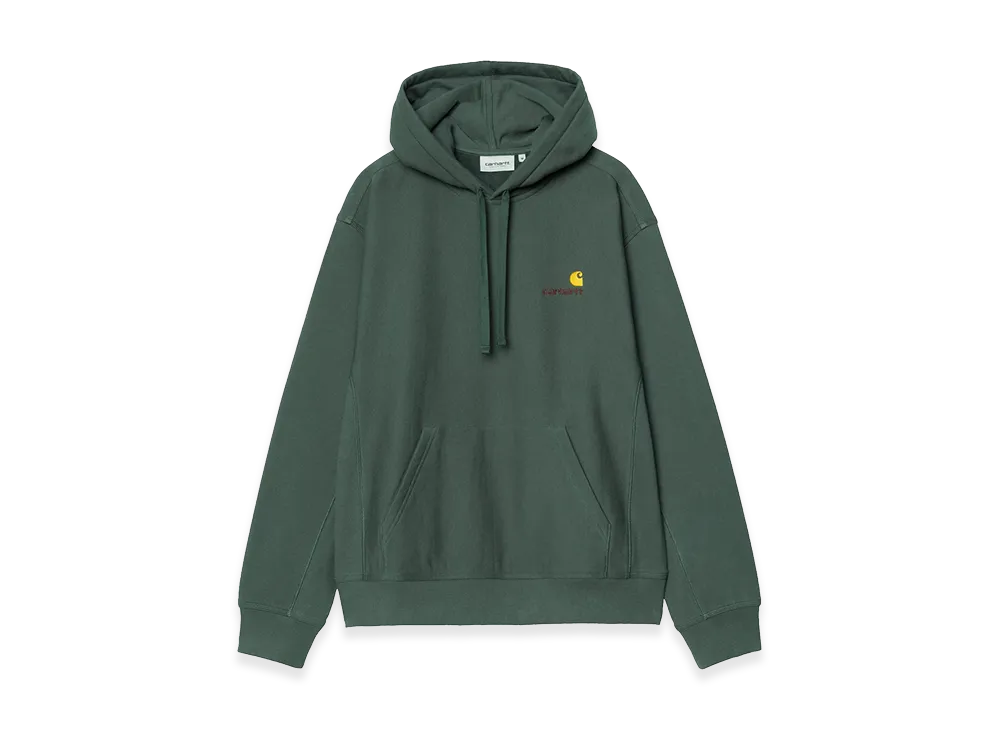 Carhartt WIP Hooded American Script Sweat "Kale Green"