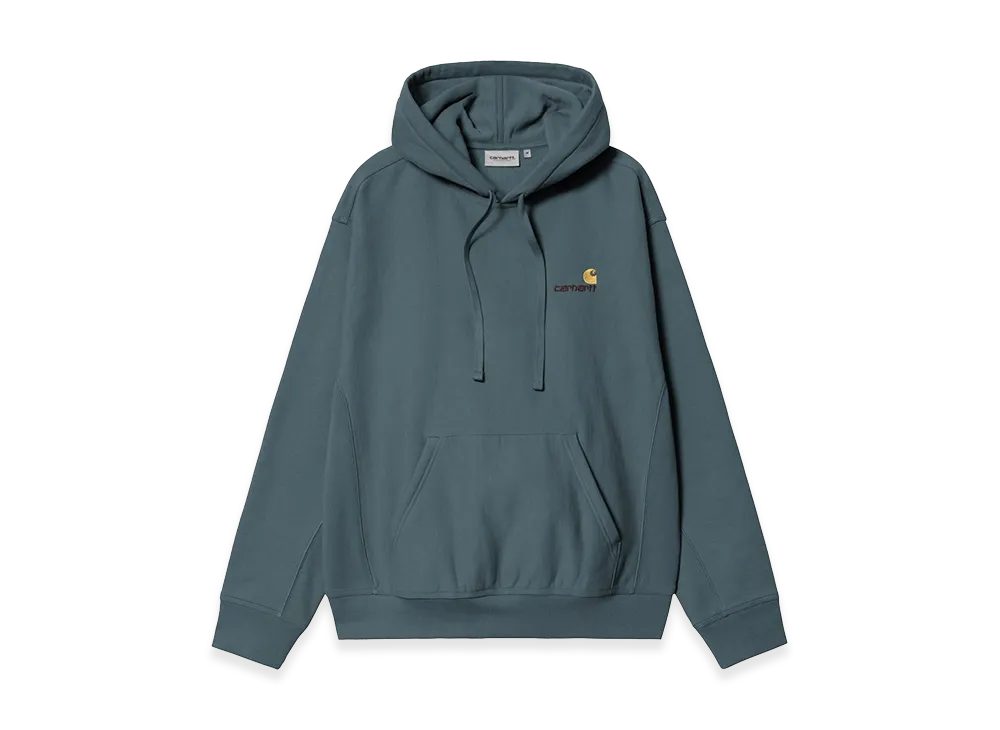 Carhartt WIP Hooded American Script Sweat "Office Blue"