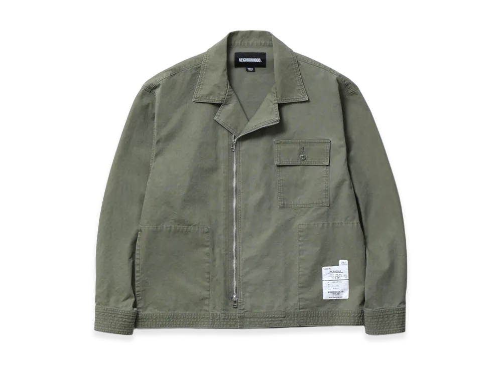 NEIGHBORHOOD Zip Field Shirt LS "Olive Drab"