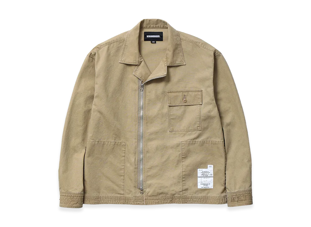 NEIGHBORHOOD Zip Field Shirt LS "Beige"