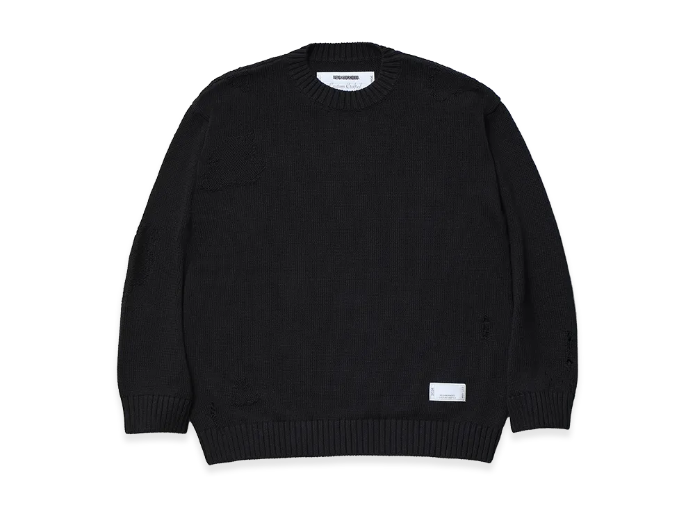 NEIGHBORHOOD Savage Crewneck Sweater "Black"