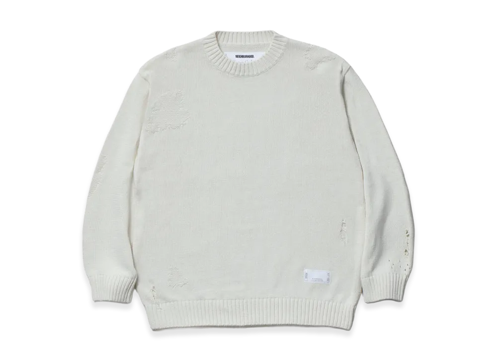 NEIGHBORHOOD Savage Crewneck Sweater "White"