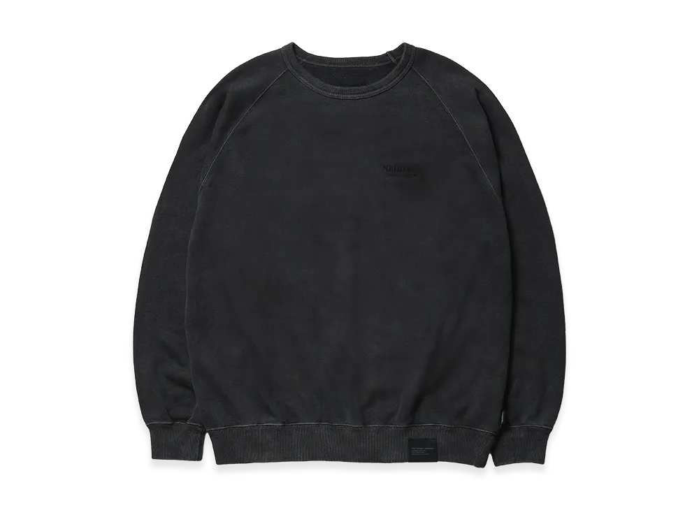 NEIGHBORHOOD Pigment Dyed Sweat Shirt LS "Black"
