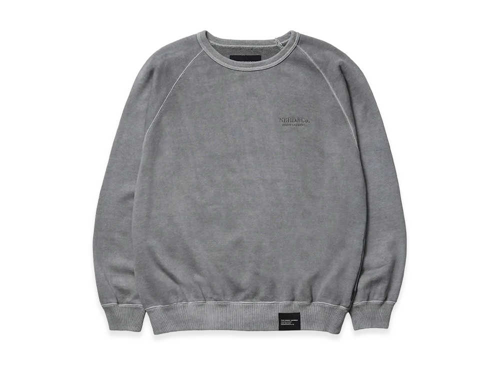 NEIGHBORHOOD Pigment Dyed Sweat Shirt LS "Gray"