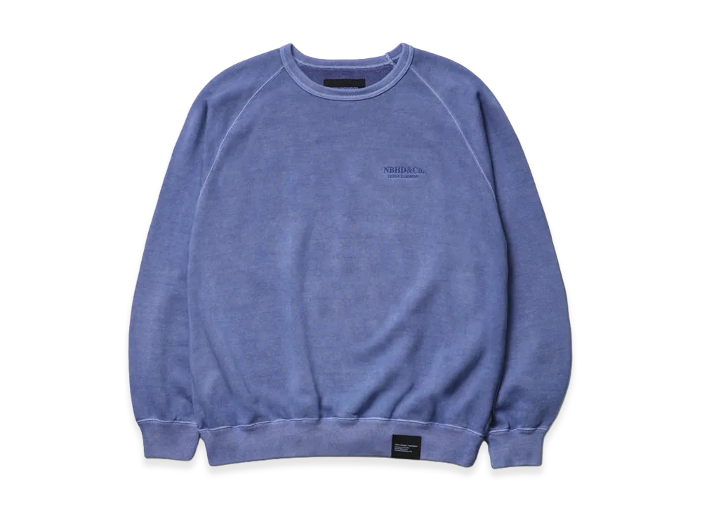 NEIGHBORHOOD Pigment Dyed Sweat Shirt LS "Blue"