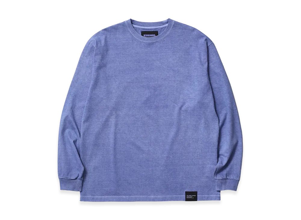NEIGHBORHOOD Pigment Dyed Crewneck LS "Blue"