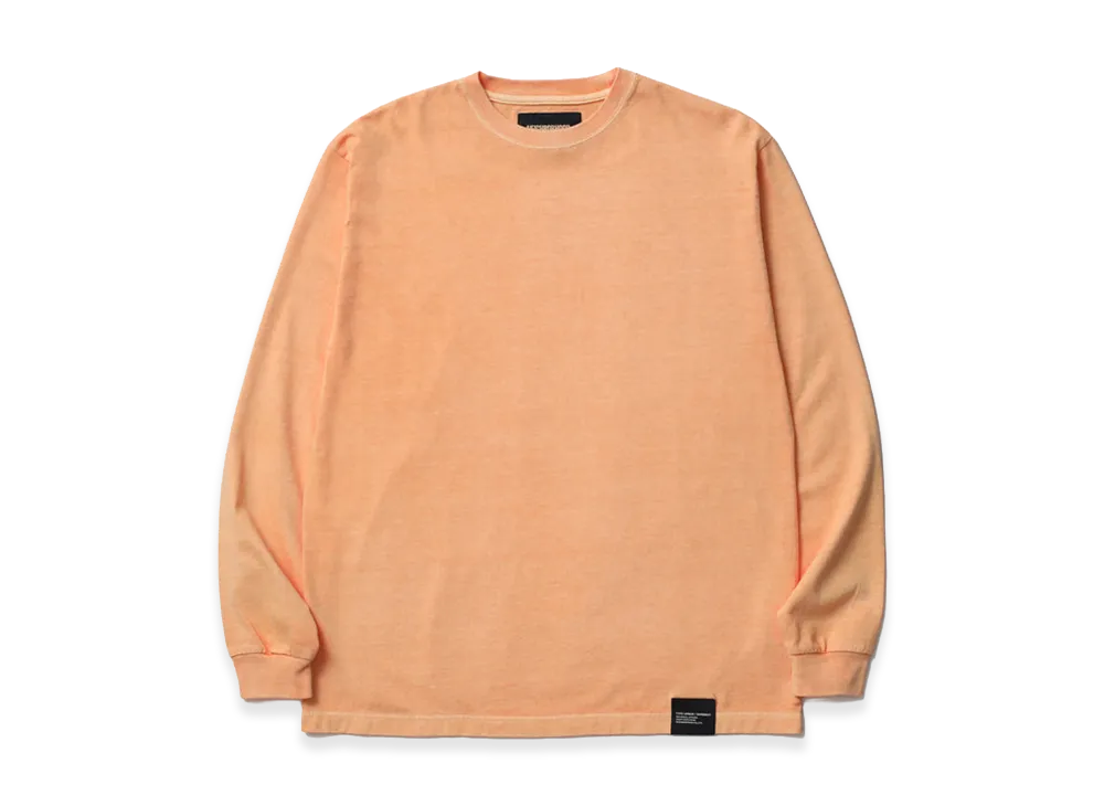 NEIGHBORHOOD Pigment Dyed Crewneck LS "Orange"