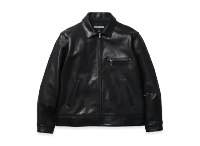 NEIGHBORHOOD Leather Sports Jacket "Black"