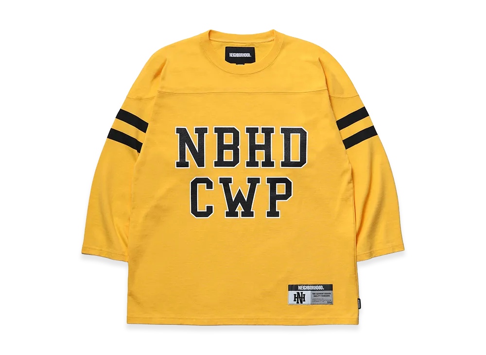 NEIGHBORHOOD Football Shirt LS "Yellow"