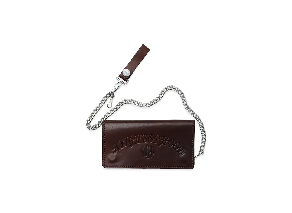 NEIGHBORHOOD Leather Trucker Wallet "Brown"