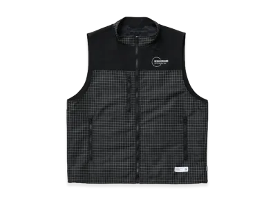 NEIGHBORHOOD Reflective Stand Collar Vest "Black"