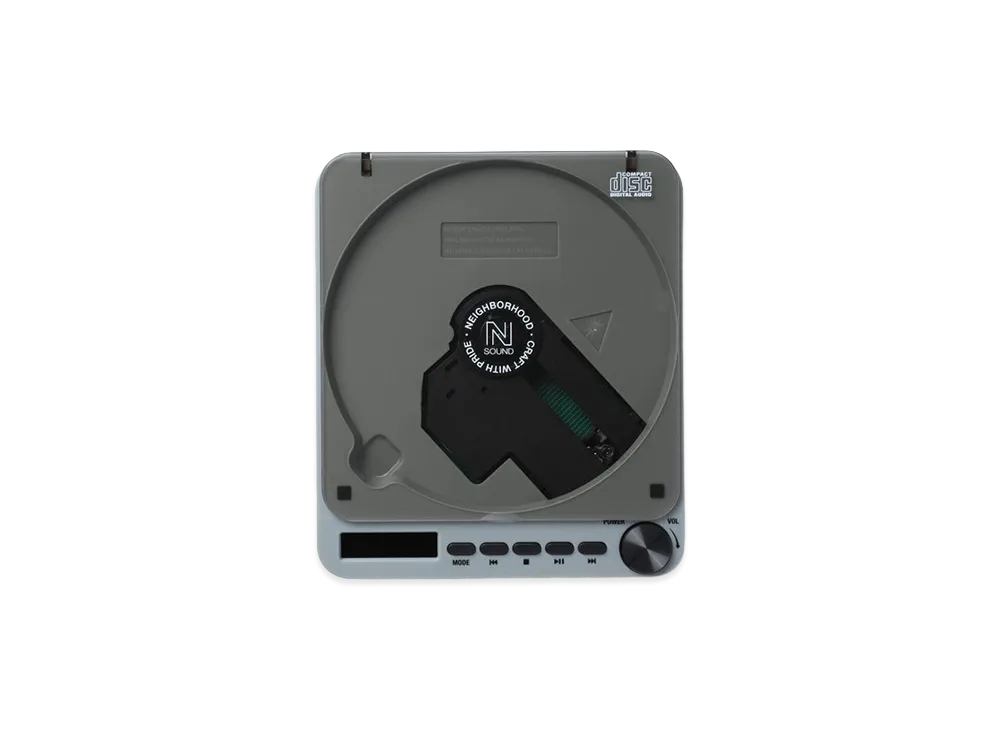 NEIGHBORHOOD Portable CD Player "Gray"