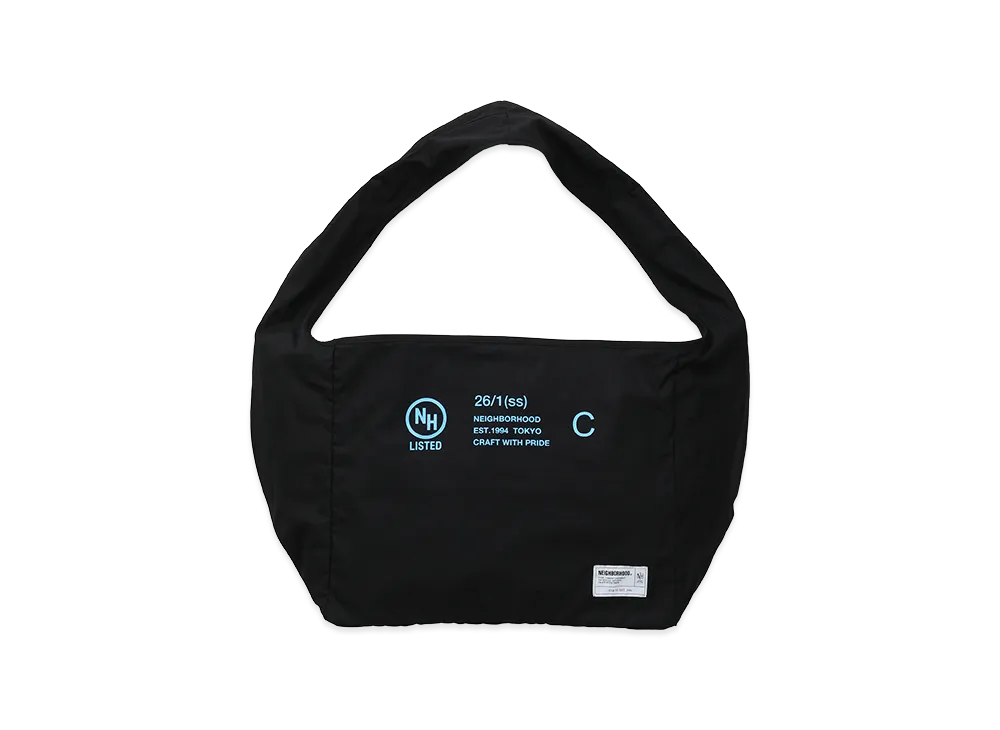 NEIGHBORHOOD Solid Newspaper Bag "Black"