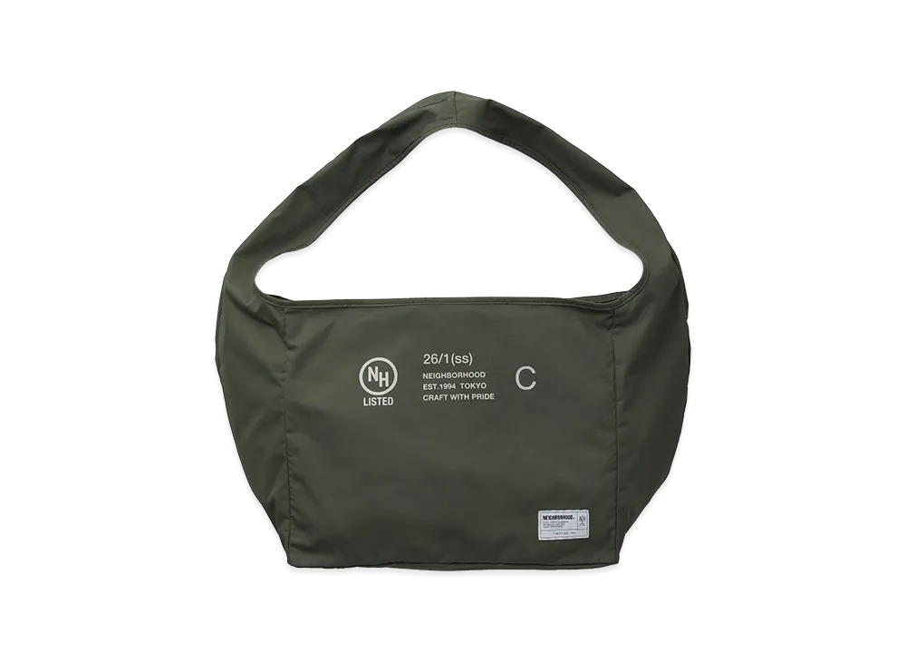 NEIGHBORHOOD Solid Newspaper Bag "Olive Drab"