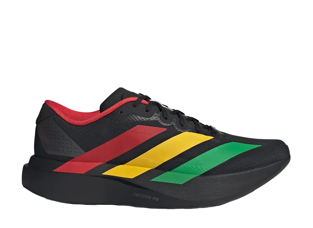 ボブマーリー × アディダス アディゼロ エヴォ SL "コアブラック/ビビッドグリーン/ボールドゴールド"