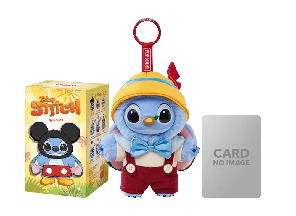 POP MART Stitch Adventure Series Plush Pendant Pinocchio Stitch