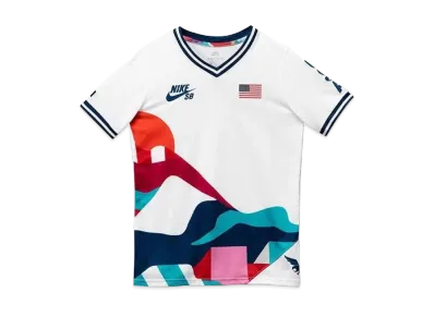 Nike x Parra SB Team USA Skate Jersey "White Brave Blue"
