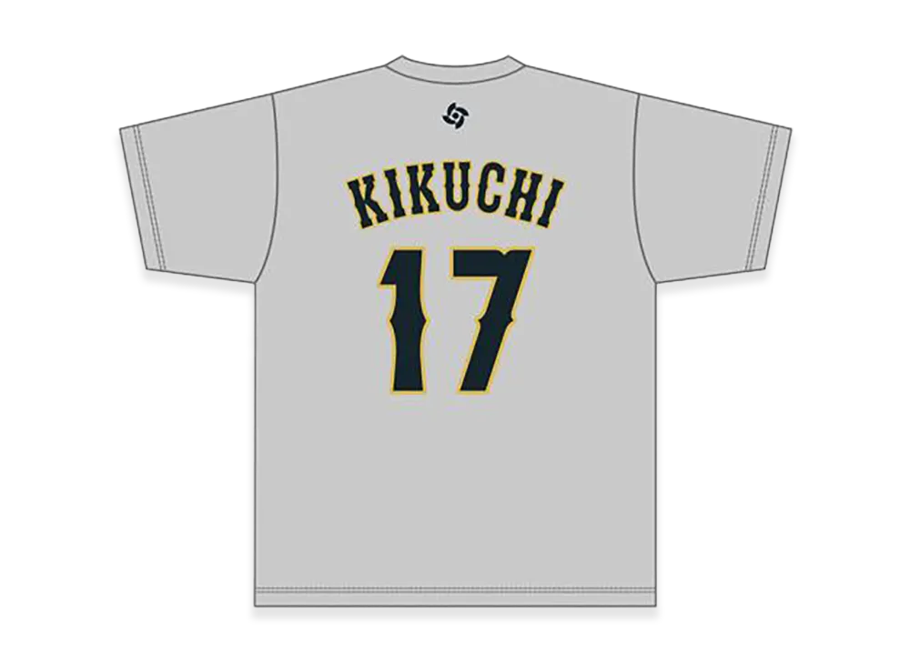 MIZUNO 2026WBC Yusei Kikuchi 17 Name Number T-Shirt "Grey"