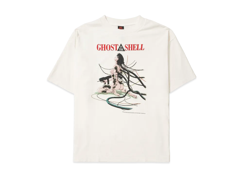 SAINT Mxxxxxx x GHOST IN THE SHELL GS_SS Tee_GITS "White" SM-YS1-0000-C32