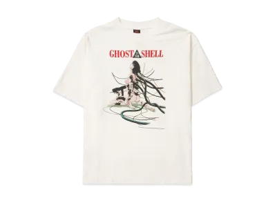 SAINT Mxxxxxx x GHOST IN THE SHELL GS_SS Tee_GITS "White" SM-YS1-0000-C32