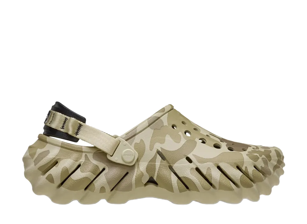 Crocs Echo Duck Camo Clog "Bone/Black"
