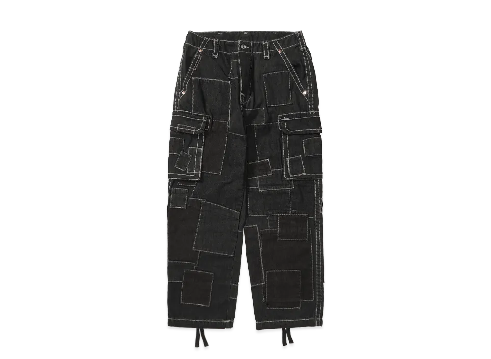 シュプリーム x トゥルーレリジョン パッチ ワーク カーゴ パンツ "ブラック"