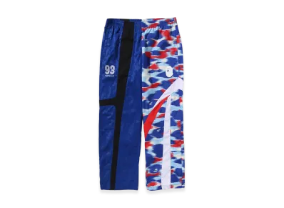 A BATHING APE Split Relaxed Fit Track Pants "Blue"