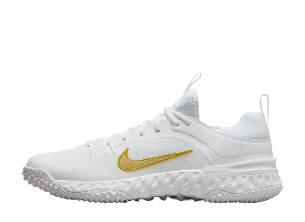 ナイキ ハラチ9 エリート TF LAX "ホワイト/メタリックビビッドゴールド"